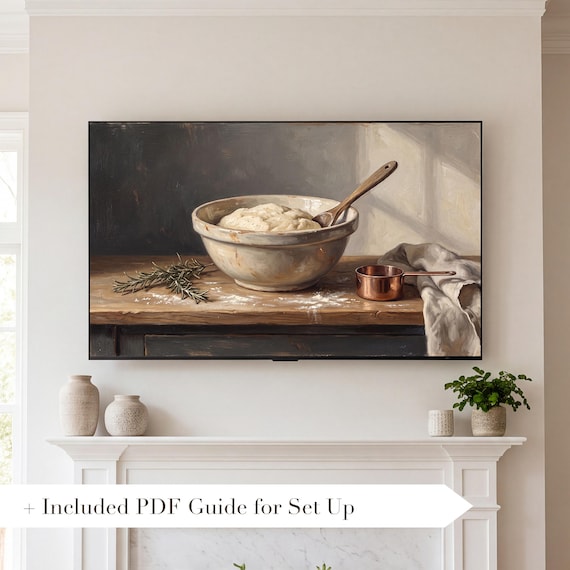 Bowl of Dough Samsung Frame TV Art — view 2