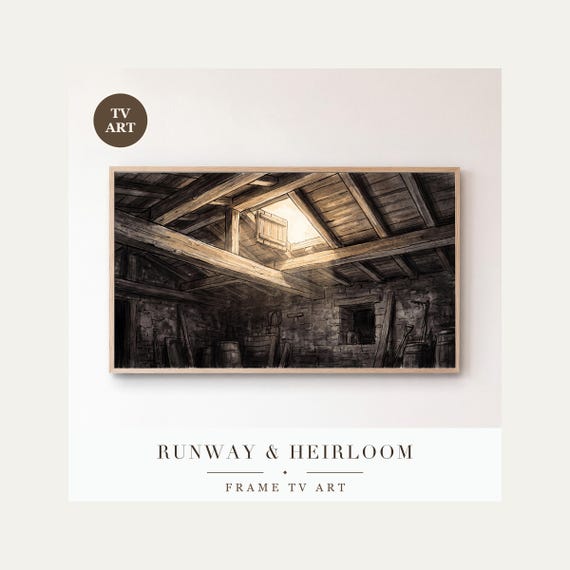 Attic Hatch Samsung Frame TV Art