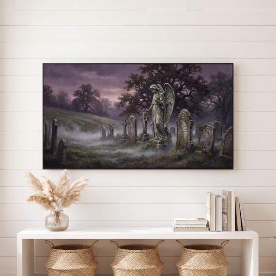 Stone Angel Samsung Frame TV Art — view 6