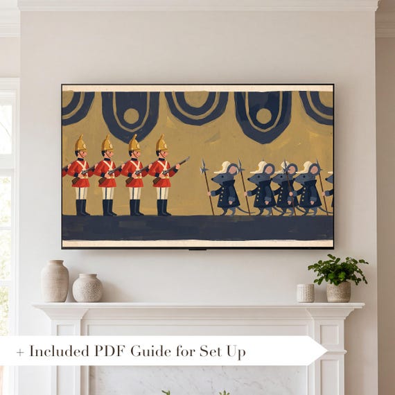 Soldiers and Mice Samsung Frame TV Art — view 2
