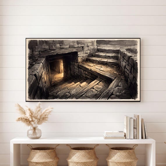 Cellar Stairs Samsung Frame TV Art — view 6