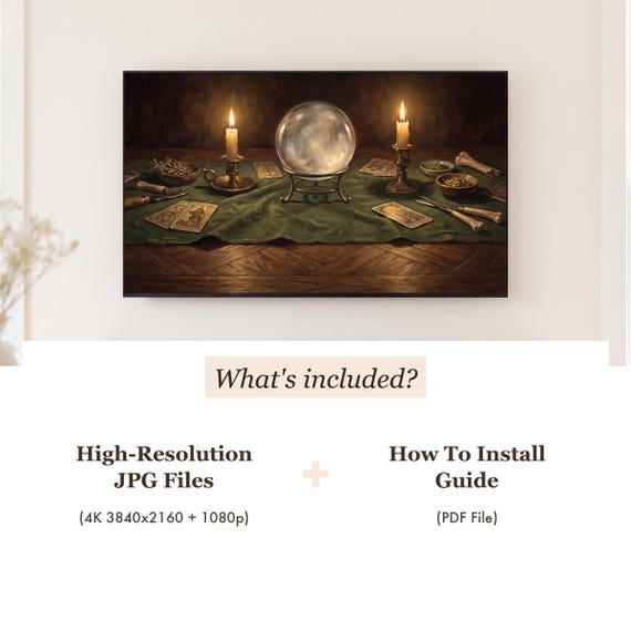 Crystal Ball Samsung Frame TV Art — view 4