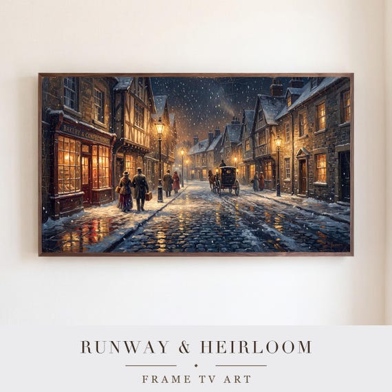 Snow Through Lamplight Samsung Frame TV Art — view 5