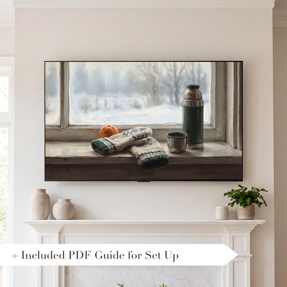 Mittens and Thermos Samsung Frame TV Art — view 2