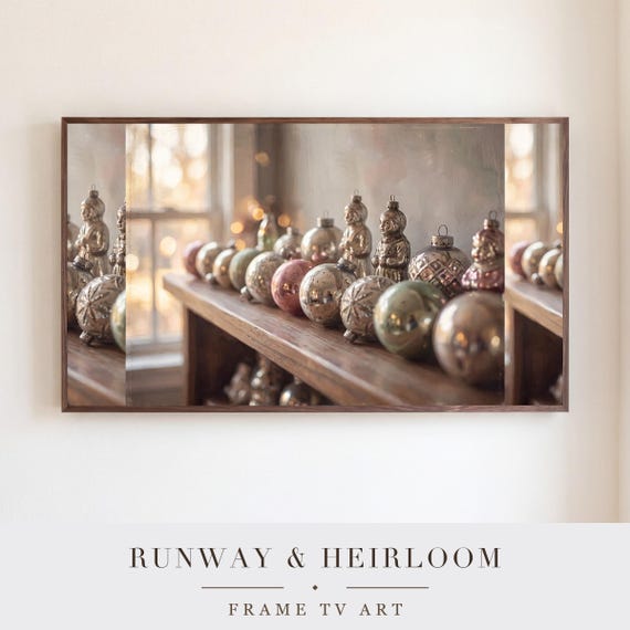 Mercury Glass Shelf Samsung Frame TV Art — view 5