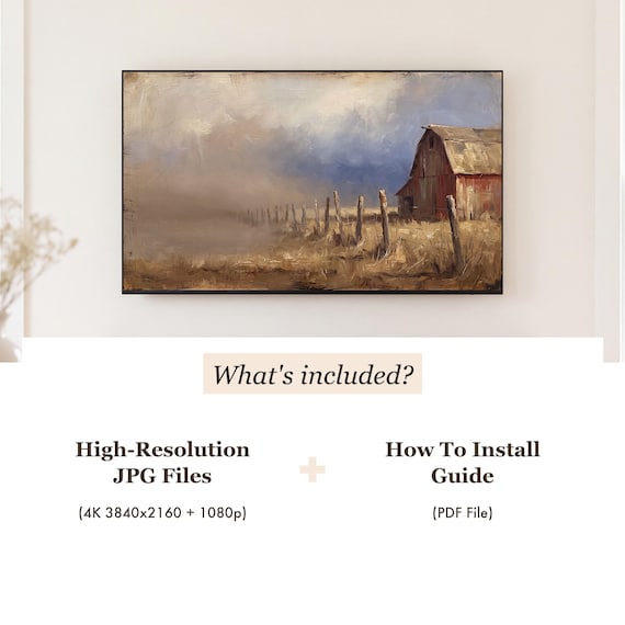 Winter Farmhouse Samsung Frame TV Art Bundle of 6 — view 4