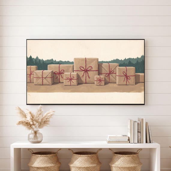 Christmas Presents Samsung Frame TV Art Bundle of 6 — view 6