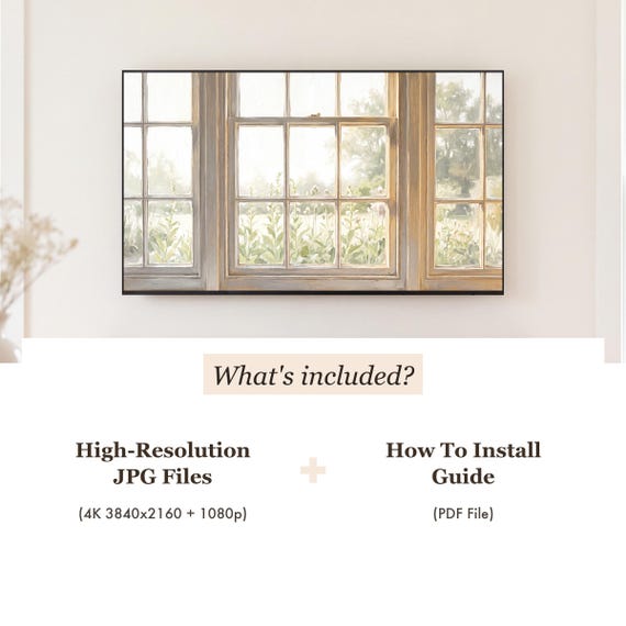 Winter Garden Window Samsung Frame TV Art — view 4