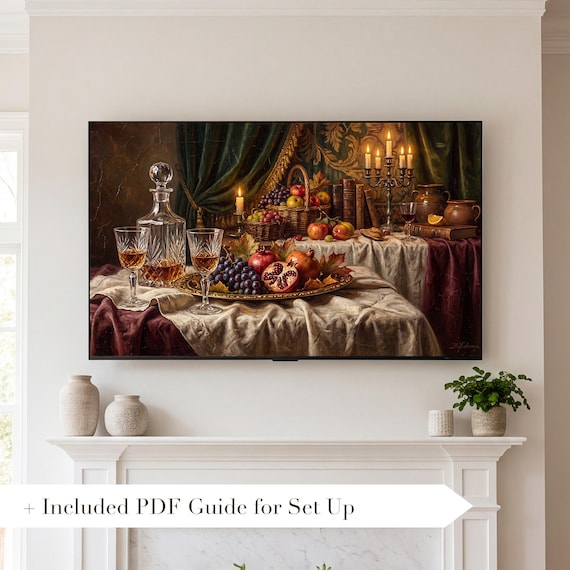 Crystal and Decanter Samsung Frame TV Art — view 2