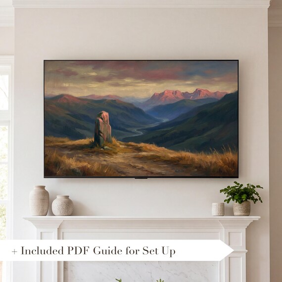 Stone Waymarker Samsung Frame TV Art — view 2