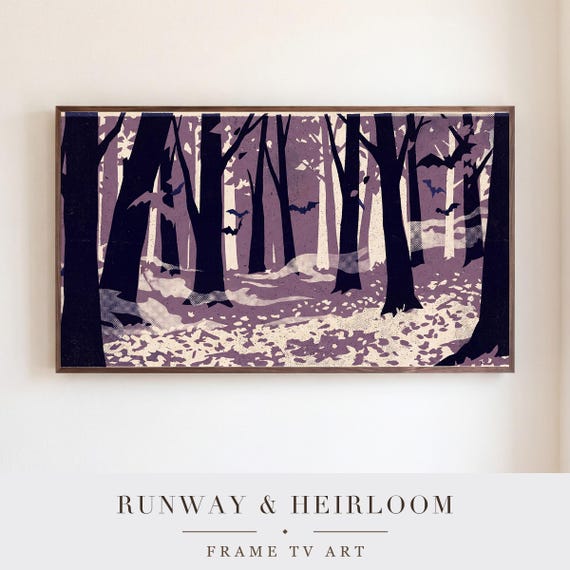 Oak and Moon Samsung Frame TV Art — view 5