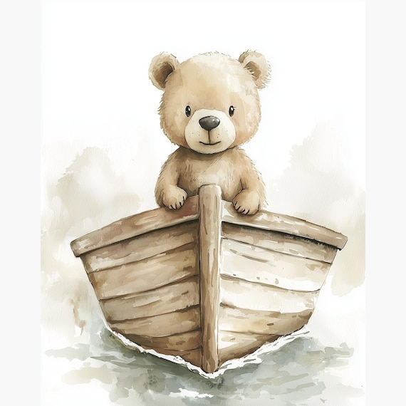 Sailor Teddy Nursery Wall Art