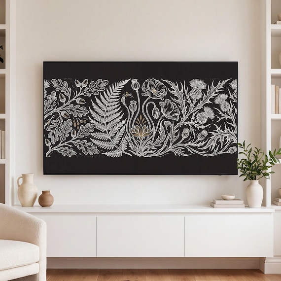 Poison Garden Pattern Samsung Frame TV Art — view 3
