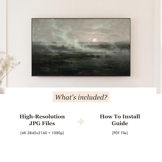 Misty Marsh Water Samsung Frame TV Art — view 4