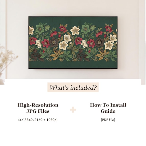 Hellebore Samsung Frame TV Art — view 4