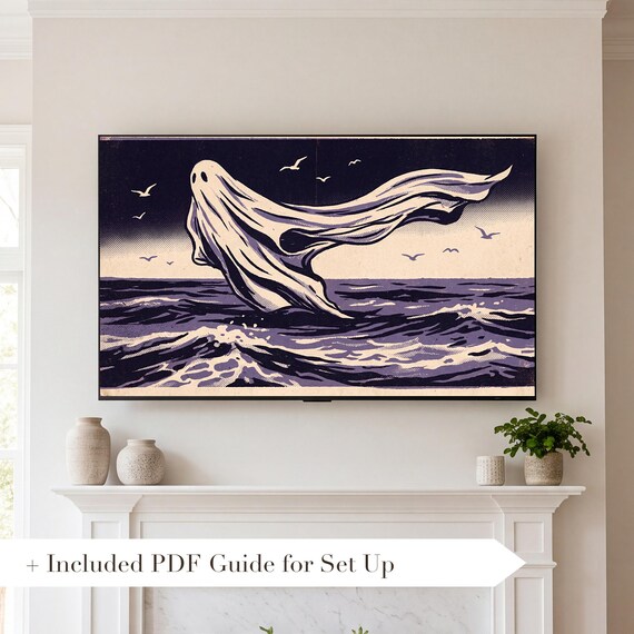 Three Ghosts Samsung Frame TV Art — view 2