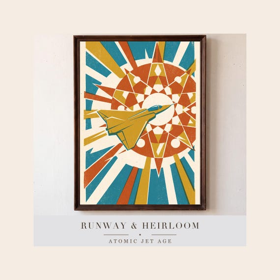 Atomic Sunburst Print