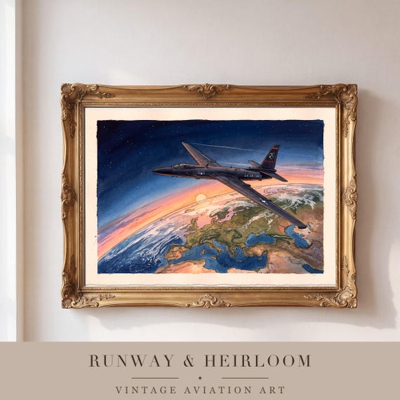U-2 Dragon Lady Watercolor Print — view 4