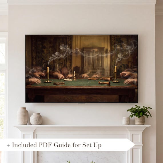 Smoke Rising Samsung Frame TV Art — view 2