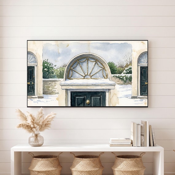 Georgian Fanlight Samsung Frame TV Art — view 6