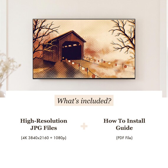 Spooky Main Street Samsung Frame TV Art — view 4