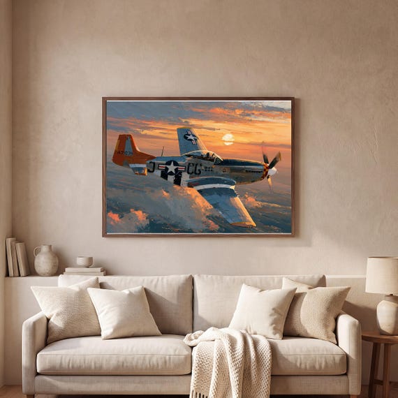 P-51 Mustang Wall Art Printable — view 2