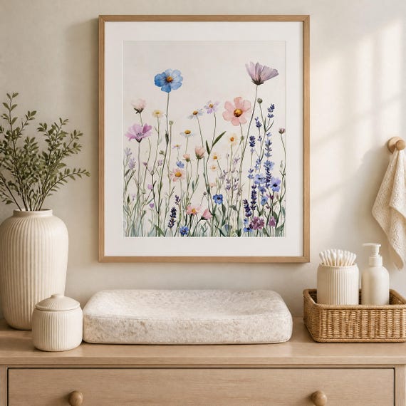 Wildflower Nursery Wall Art