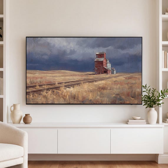 Grain Elevator Samsung Frame TV Art — view 3