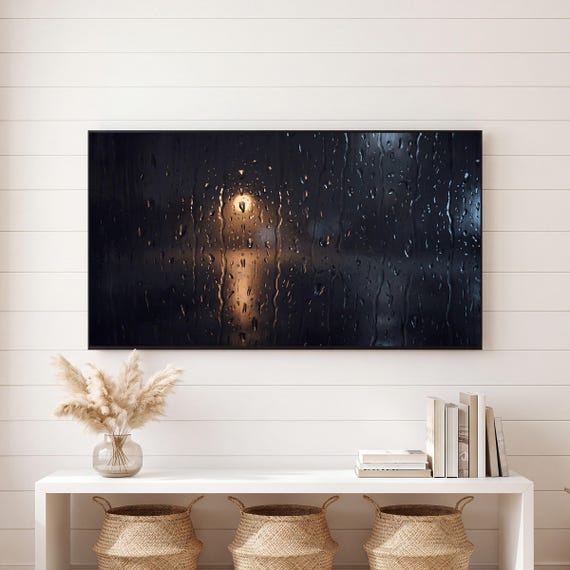 Streetlight Through Rain Samsung Frame TV Art — view 6