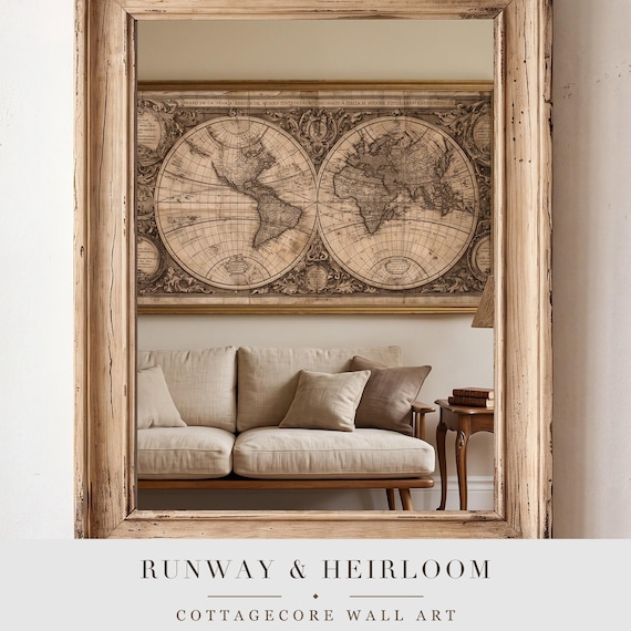 Antique World Map Printable
