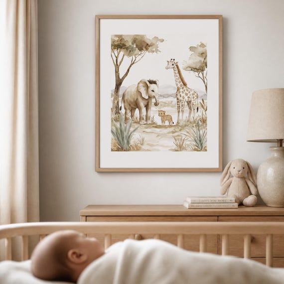 Safari Nursery Wall Art — view 3