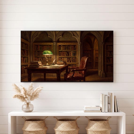 Reading Table Samsung Frame TV Art — view 6