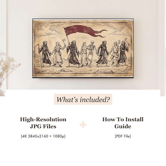 Danse Macabre Ring Dance Samsung Frame TV Art — view 4