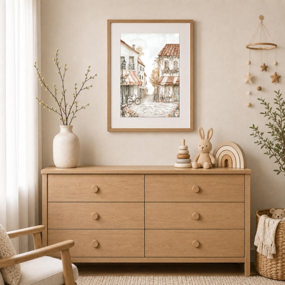 Paris Cafe Nursery Wall Art — view 2