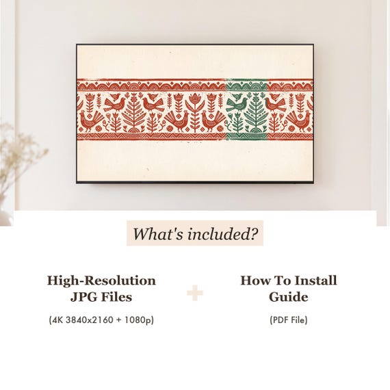 Nordic Border Band Samsung Frame TV Art — view 4
