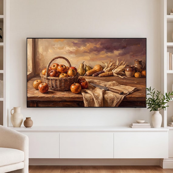 Apple Basket Samsung Frame TV Art — view 3