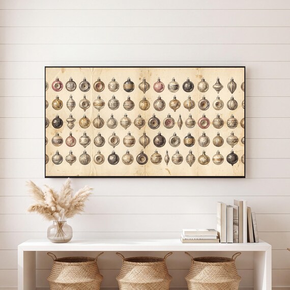 Glass Baubles Samsung Frame TV Art — view 6