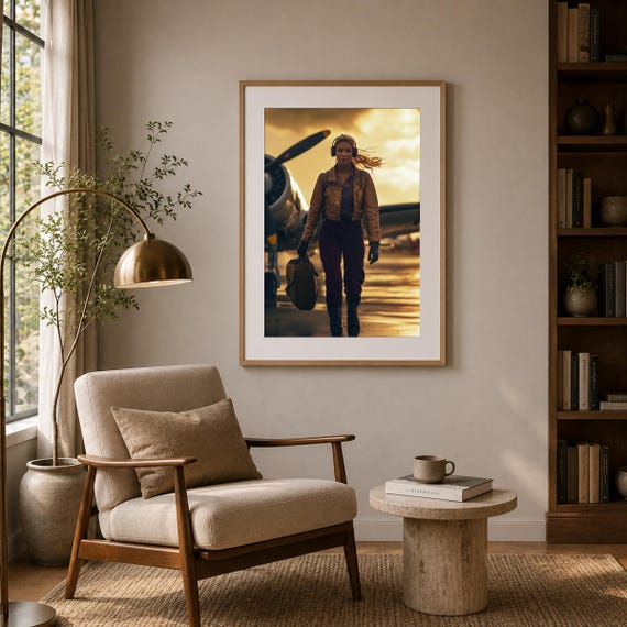 Female Pilot Wall Art — view 5