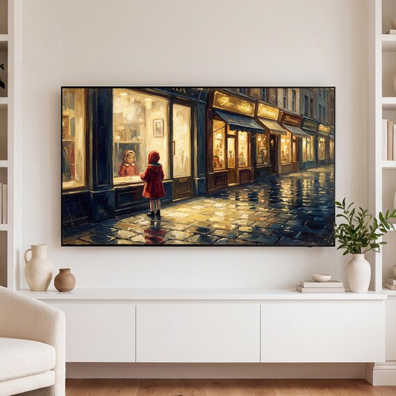 Child at the Window Samsung Frame TV Art — view 3