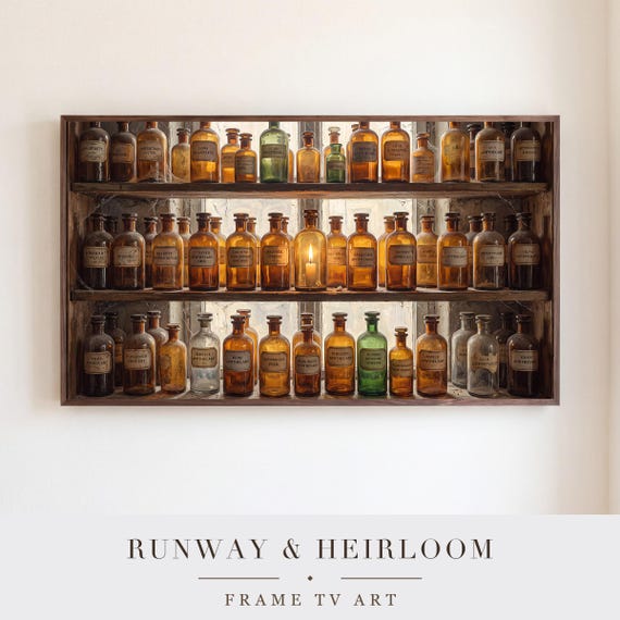 Amber Bottles Samsung Frame TV Art — view 5