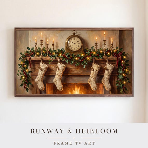 Dressed Mantel Samsung Frame TV Art — view 5
