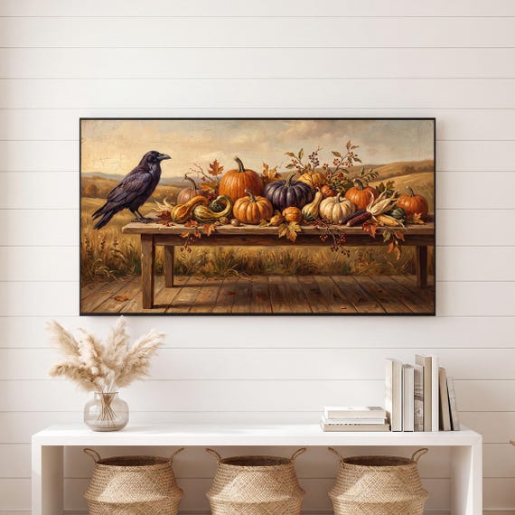 Harvest Table Samsung Frame TV Art Bundle of 6 (4K Digital Download) — view 6