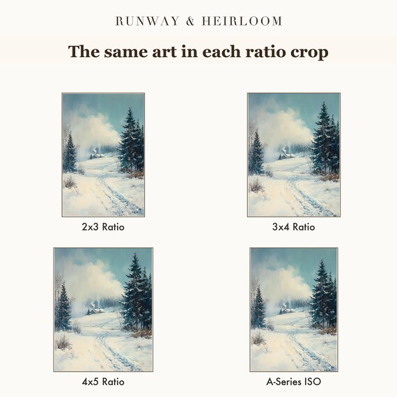 Blizzard Over a Field Antique Oil Painting — view 6