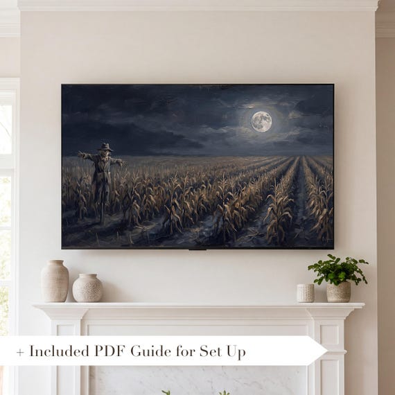 Halloween Cornfield Samsung Frame TV Art Bundle of 6 — view 2