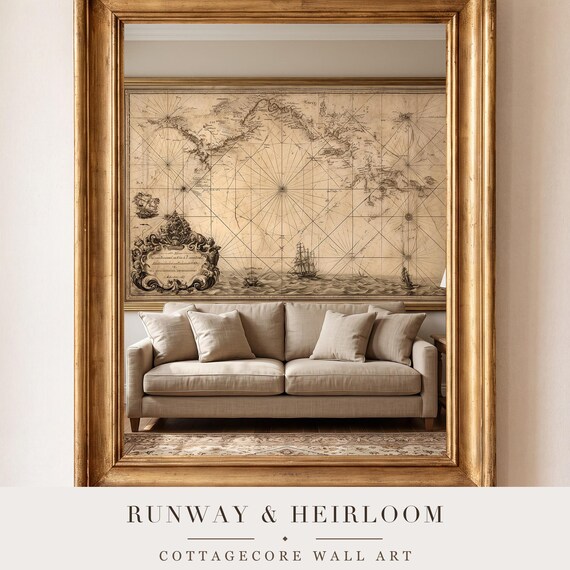 Antique Nautical Chart Printable โ view 4