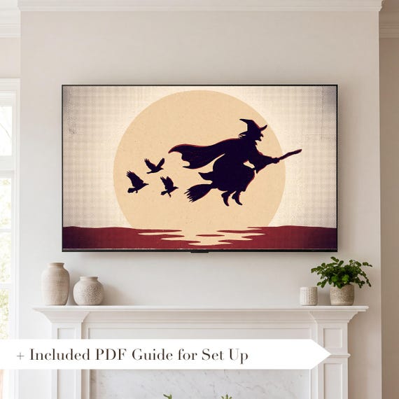Witch Halloween Samsung Frame TV Art Bundle of 6 (4K Digital Download) — view 2