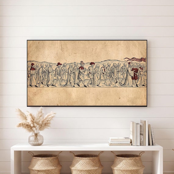 Danse Macabre Procession Samsung Frame TV Art — view 6