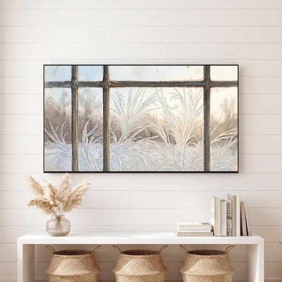 Ice Ferns Samsung Frame TV Art — view 6
