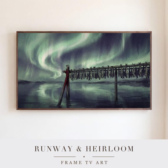 Drying Cod Racks Samsung Frame TV Art — view 5