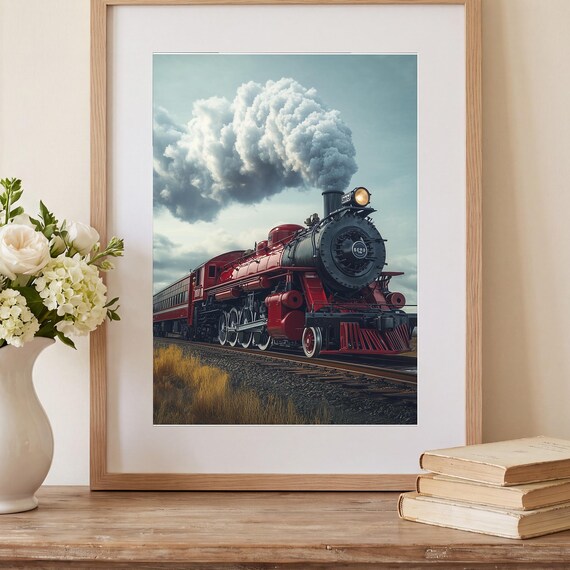 Steam Train Wall Art — view 2
